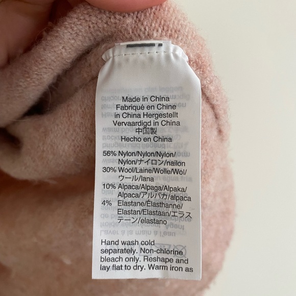 Madewell Gladwell Balloon-Sleeve Pullover Sweater in Heather Rose - Picture 9 of 9